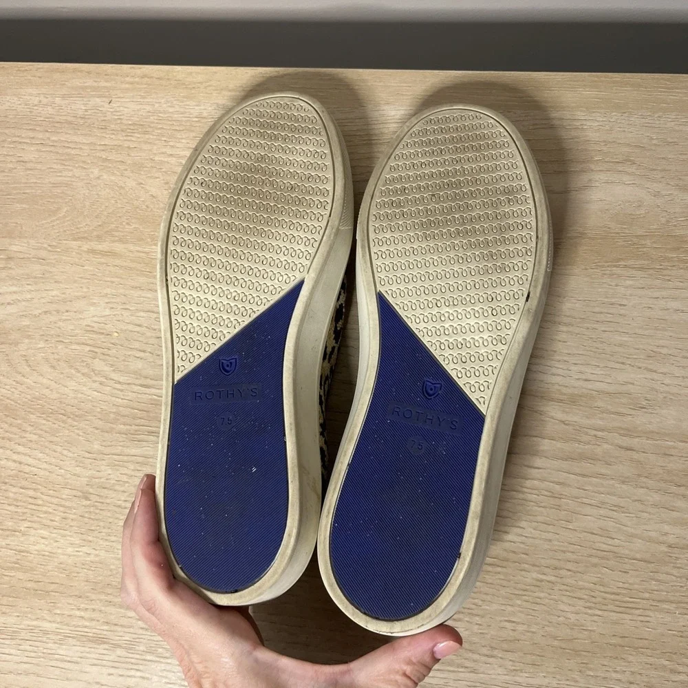 Rothy's Little Desert Cat Textile The Original Slip On Sneaker Shoes Women's 7.5